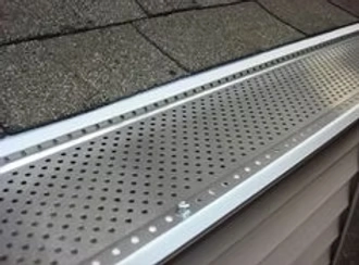 Leaf guard installation in Orlando on residential gutter system for improved debris protection